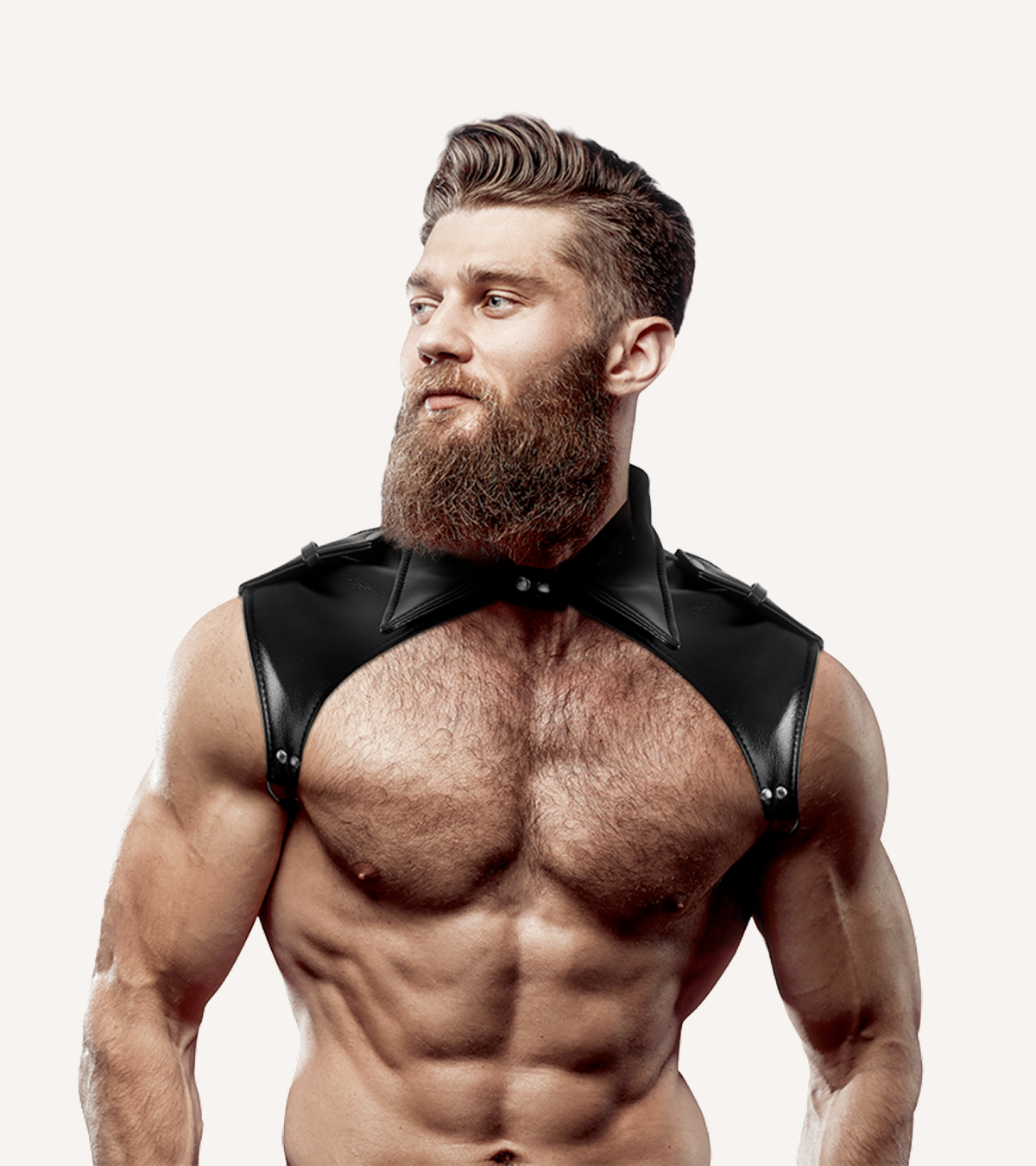 Harness 'Brigade' Bröstsele i Veganskt Läder