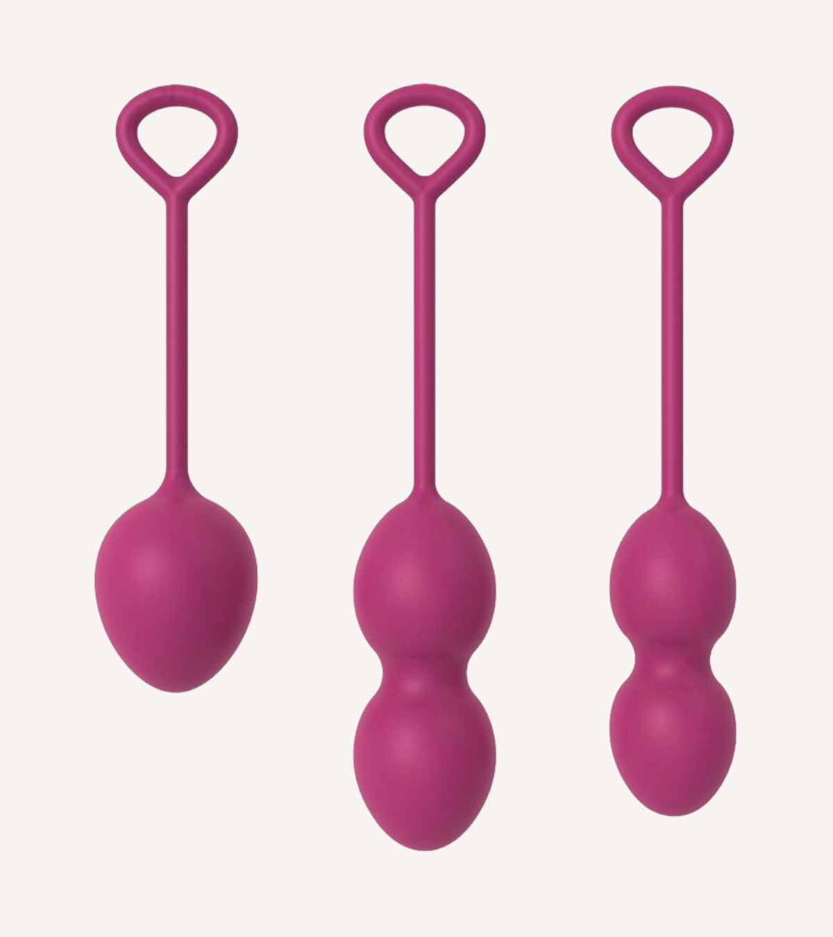 Knipkulor Burgundy 3 st