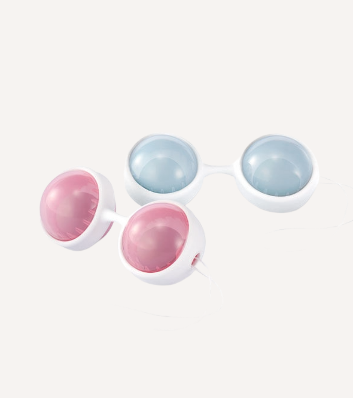 Knipkulor Luna Blå/Rosa 2 st