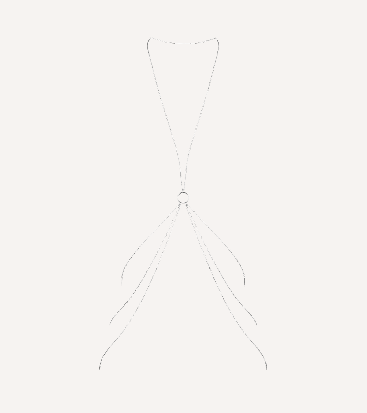 Kroppskedja 'Magnifique 8' i Silverfärg