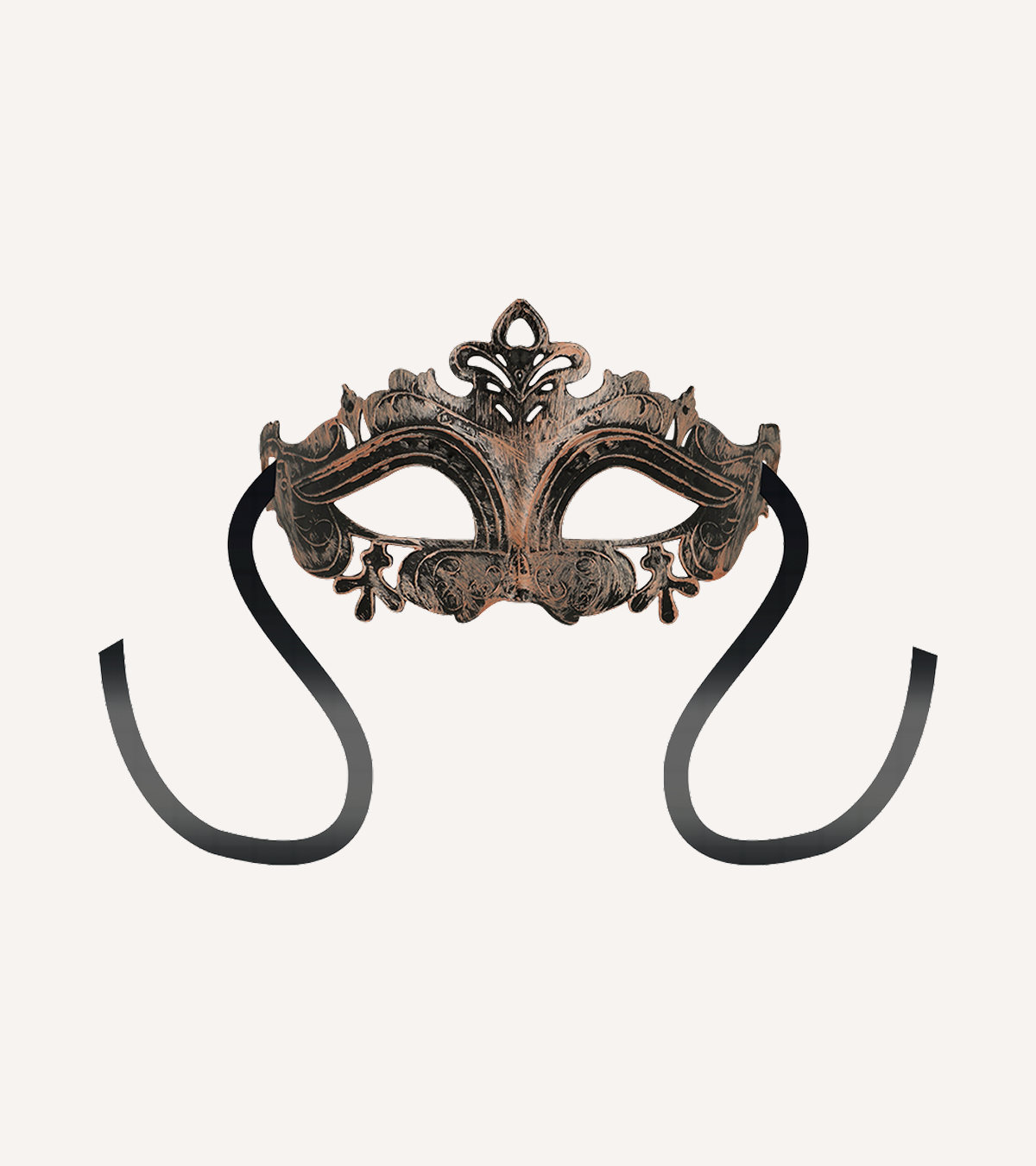 Mask 'Venetiansk' Kopparfärgad