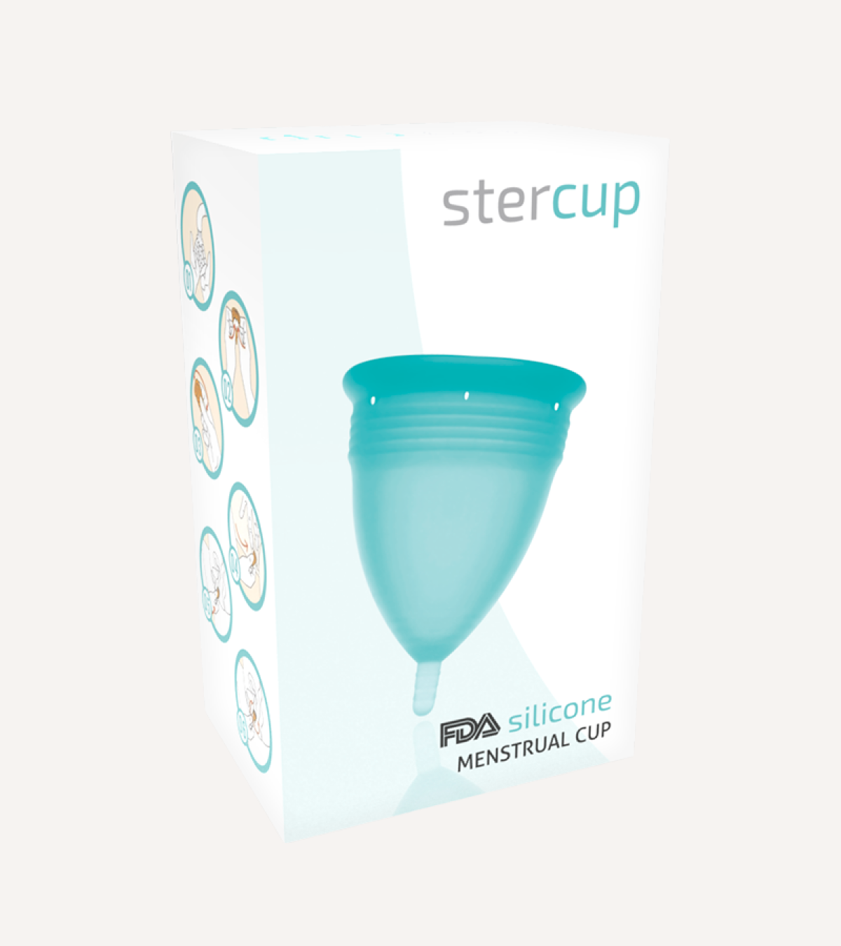 Menskopp Blå i Medicinskt Silikon S/L