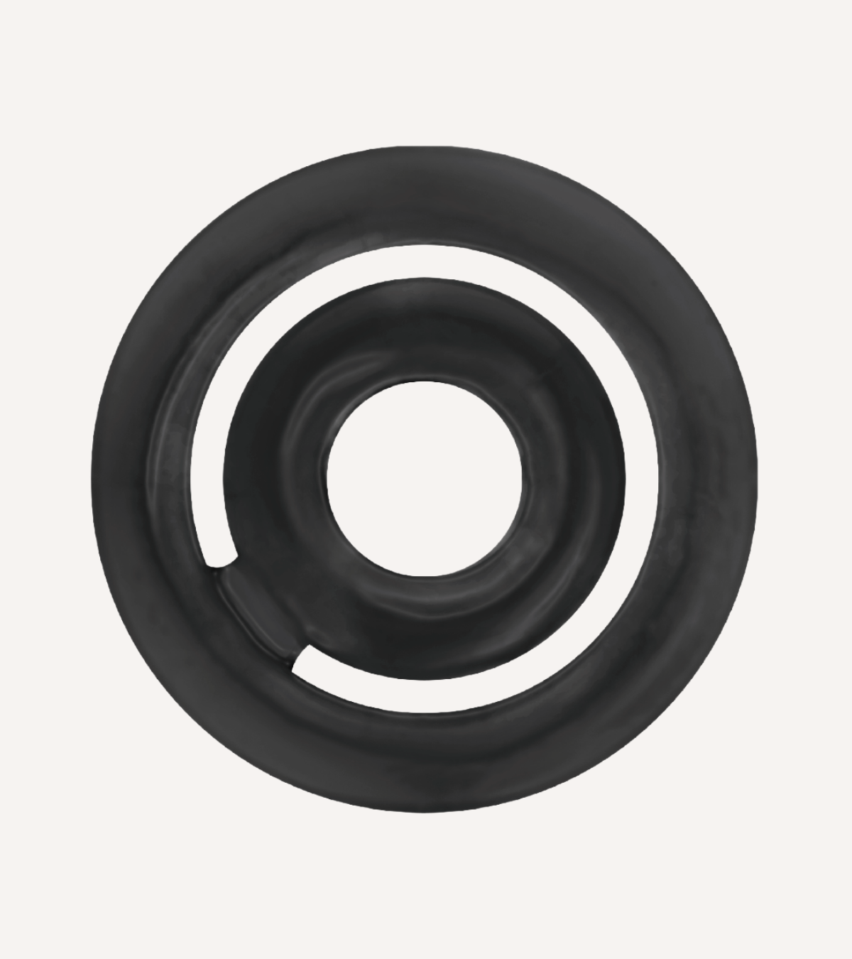 Penisring Potenz i Silikon Svart/Transparent