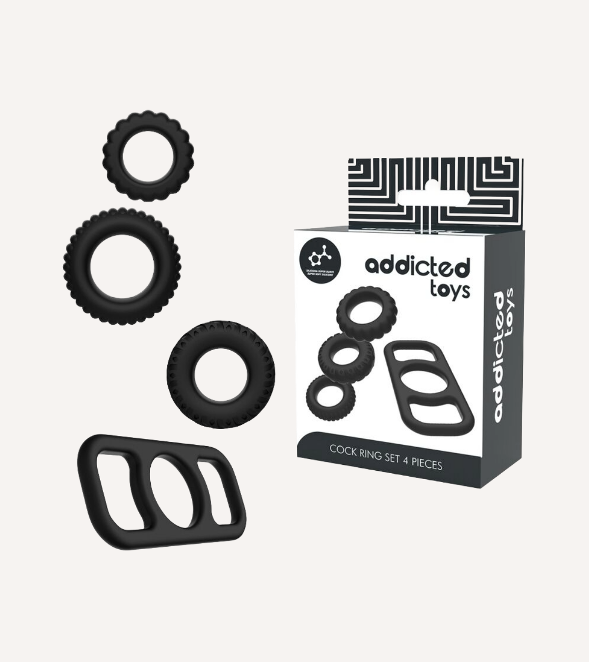 Penisringset 4 Delar