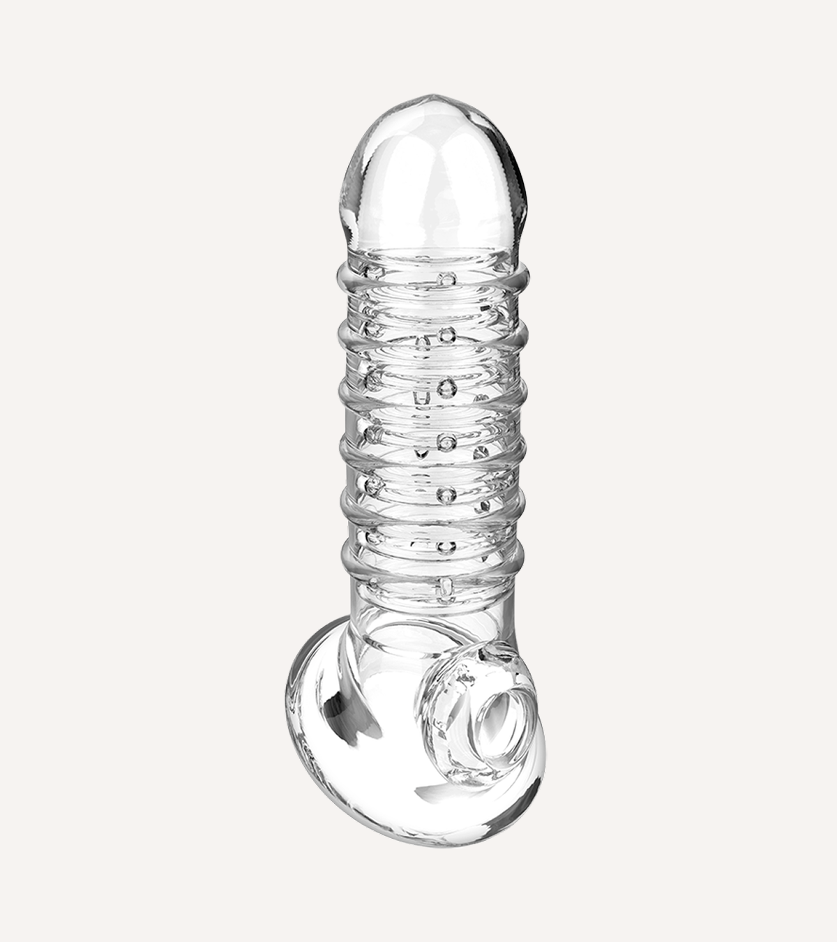 Penissleeve 'V15' Transparent med Struktur
