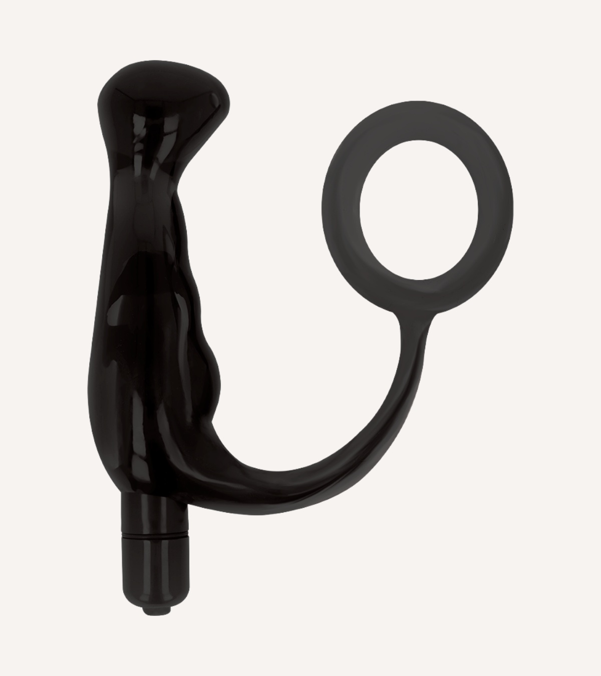 Prostatavibrator Svart 10 cm