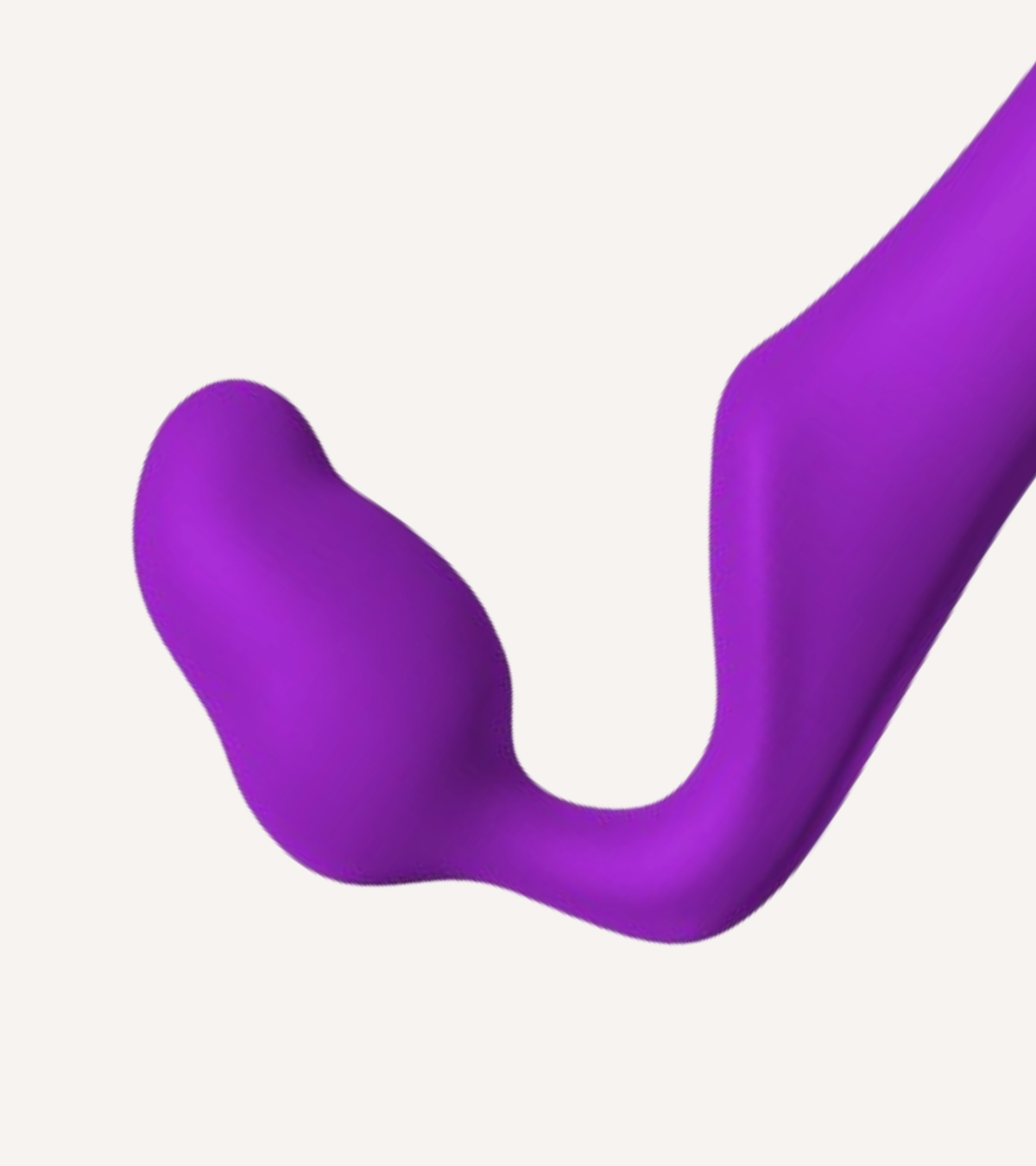 Queens Strap On Flexibel Lila Storlek M