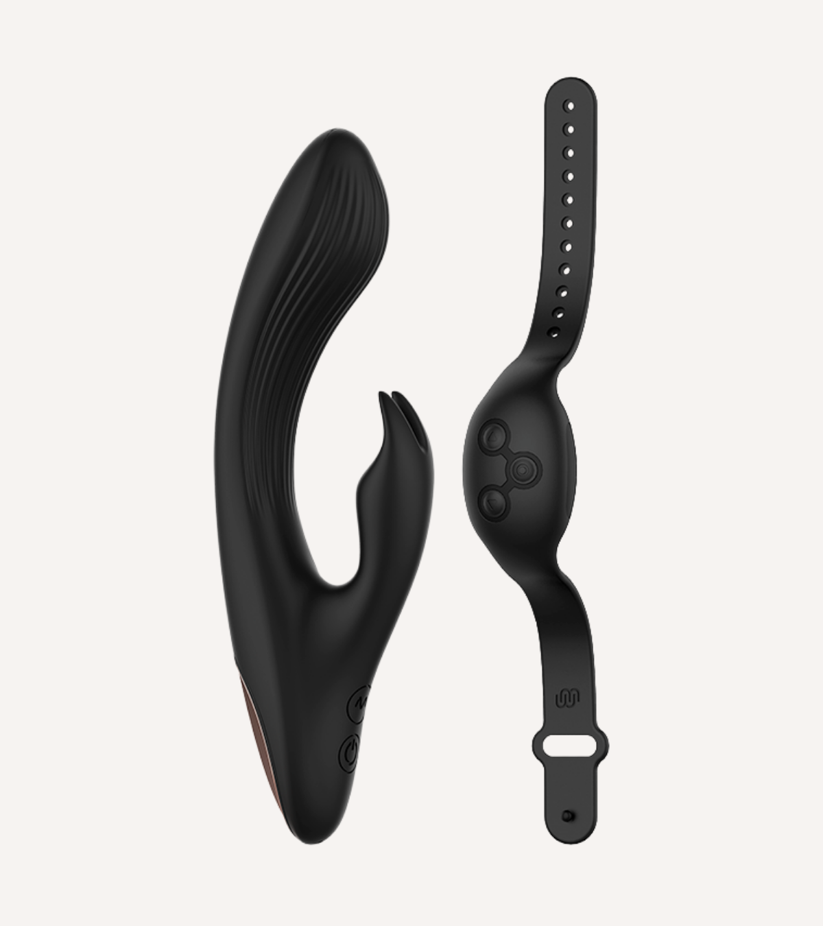 Rabbit Remote Svart + Watchme Klocka