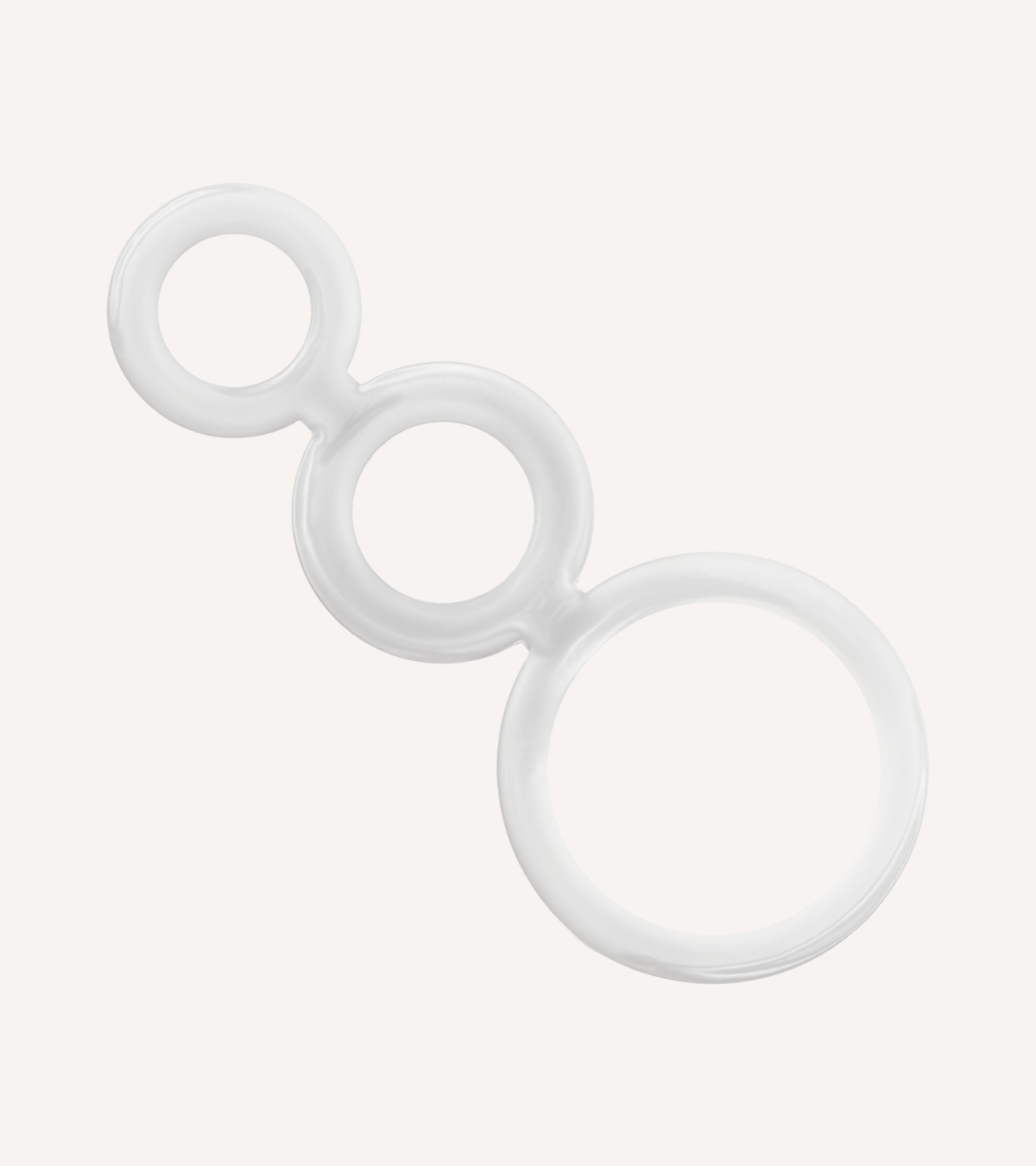 Ringset för Penis i Silikon Svart/Transparent