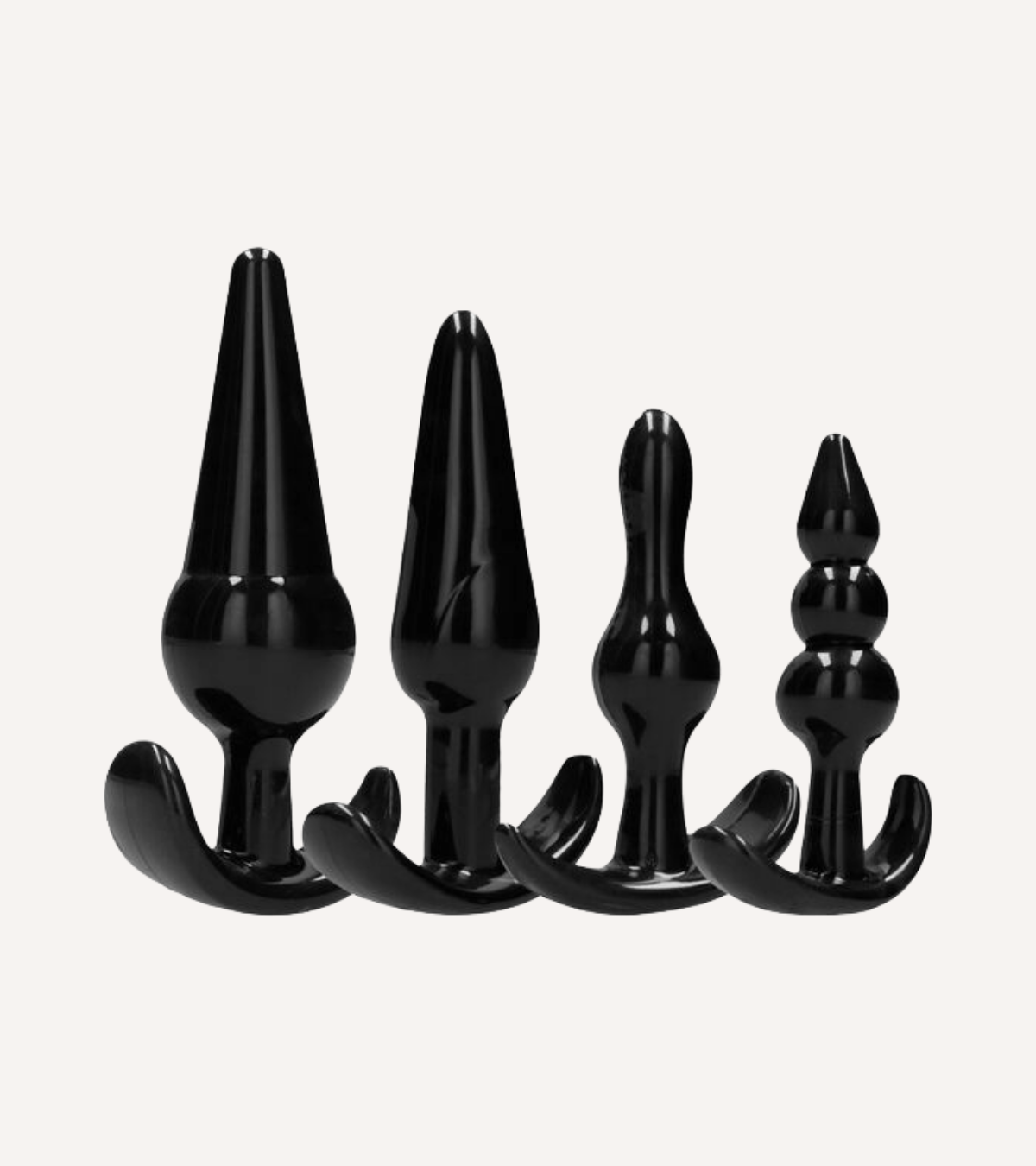 Set med Fyra Buttplugs i Silikon