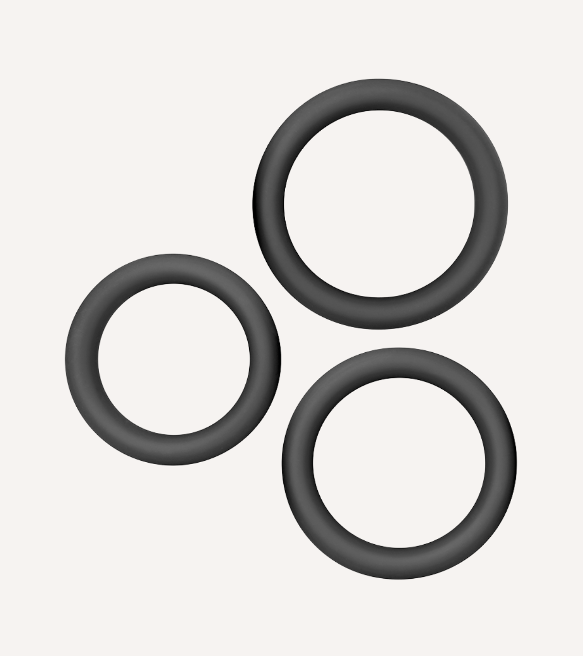 Set med Platta Ringar i Silikon