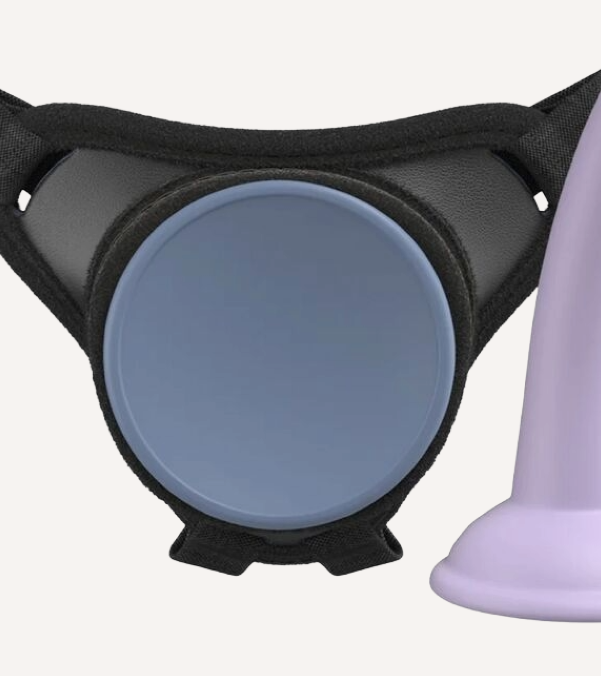 Strap-on Set Body Dock med Lila Dildo 14,6 cm