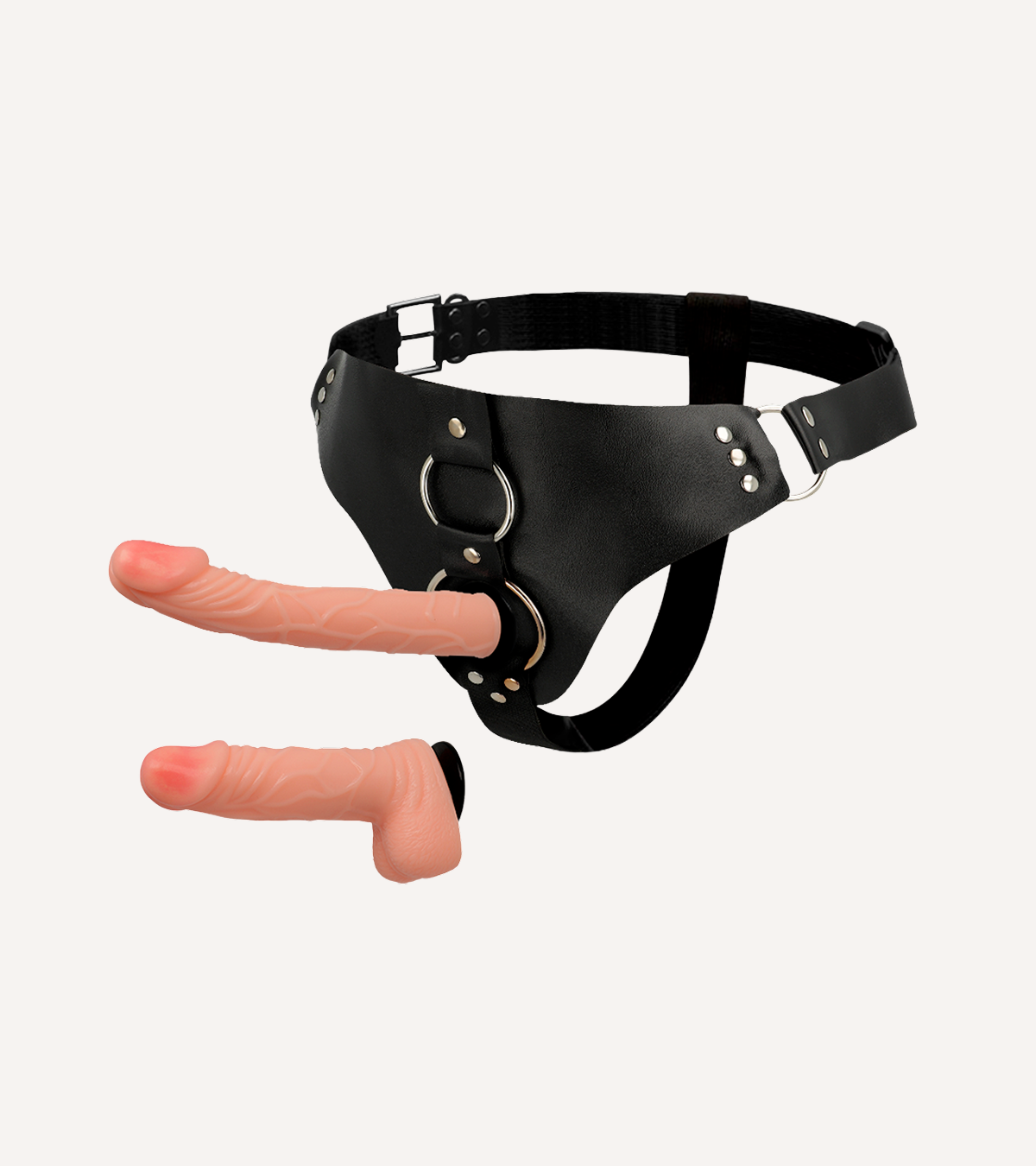Strap-on Set med Justerbart Harness och två Dildos