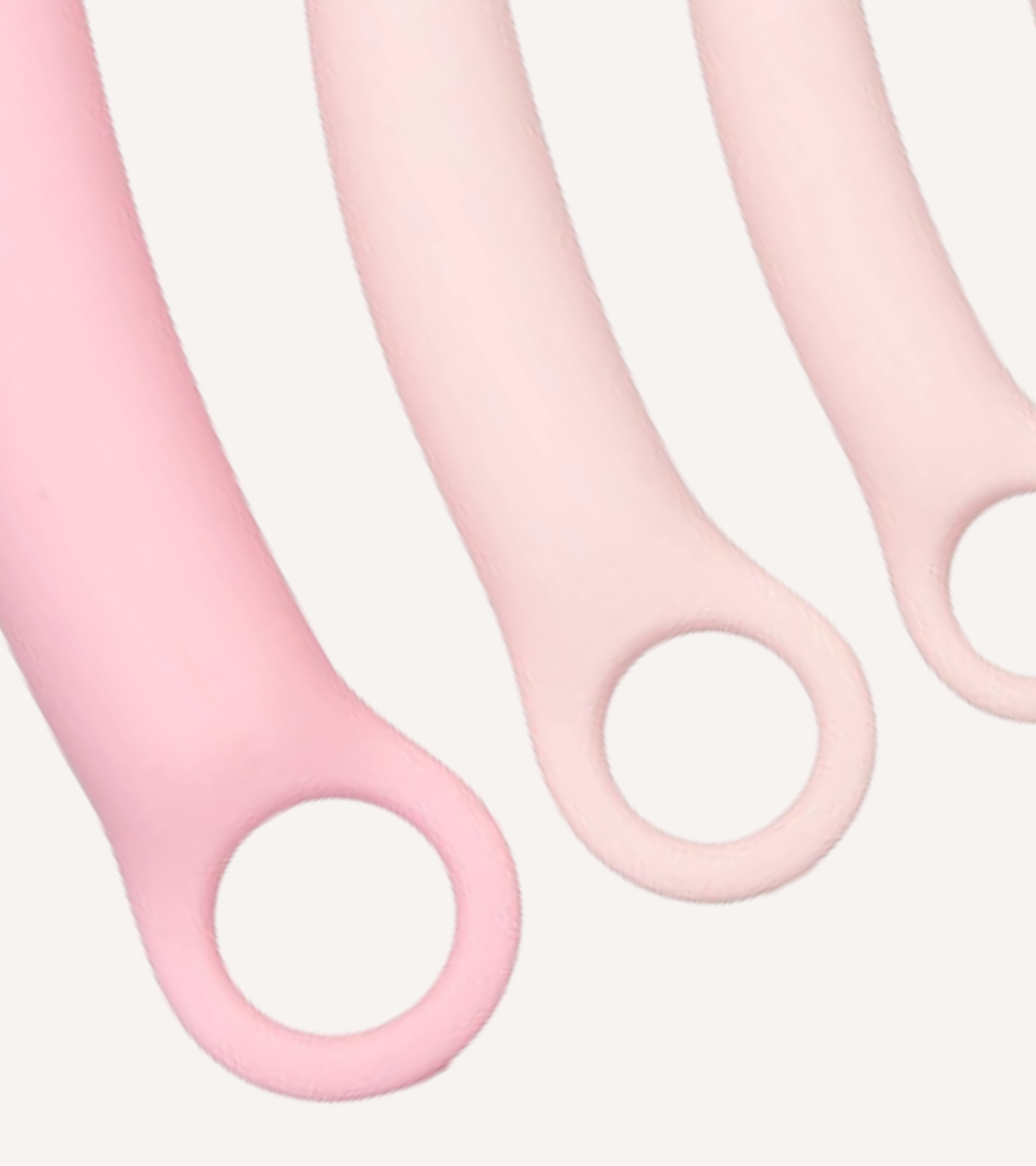 Vaginalt Dilatorset i Silikon 5 delar Rosa
