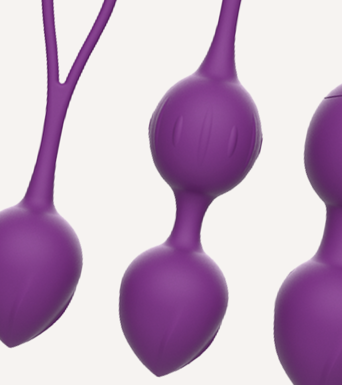 Vibrerande Knipkulor 3st Lila + Watchme Klocka