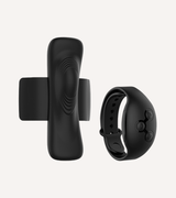 Trosvibrator Svart + Watchme Klocka