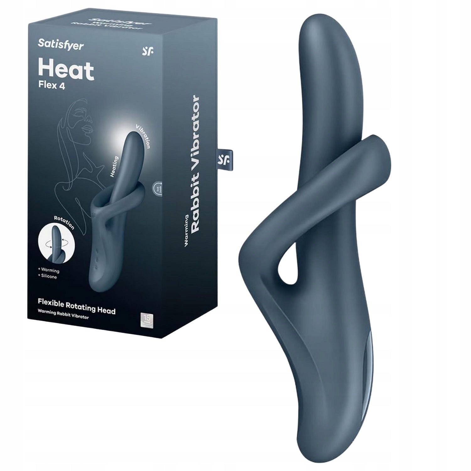 Rabbitvibrator 'Heat Flex 4' Värmande