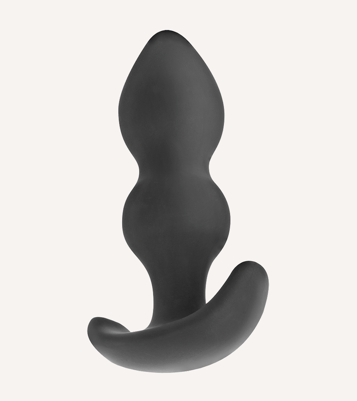 Buttplug i Silikon Svart S, M