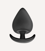 Buttplug i Silikon Svart S/M/L/XL/XXL