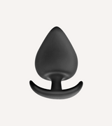 Buttplug i Silikon Svart S/M/L/XL/XXL