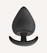 Buttplug i Silikon Svart S/M/L/XL/XXL