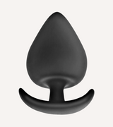 Buttplug i Silikon Svart S/M/L/XL/XXL