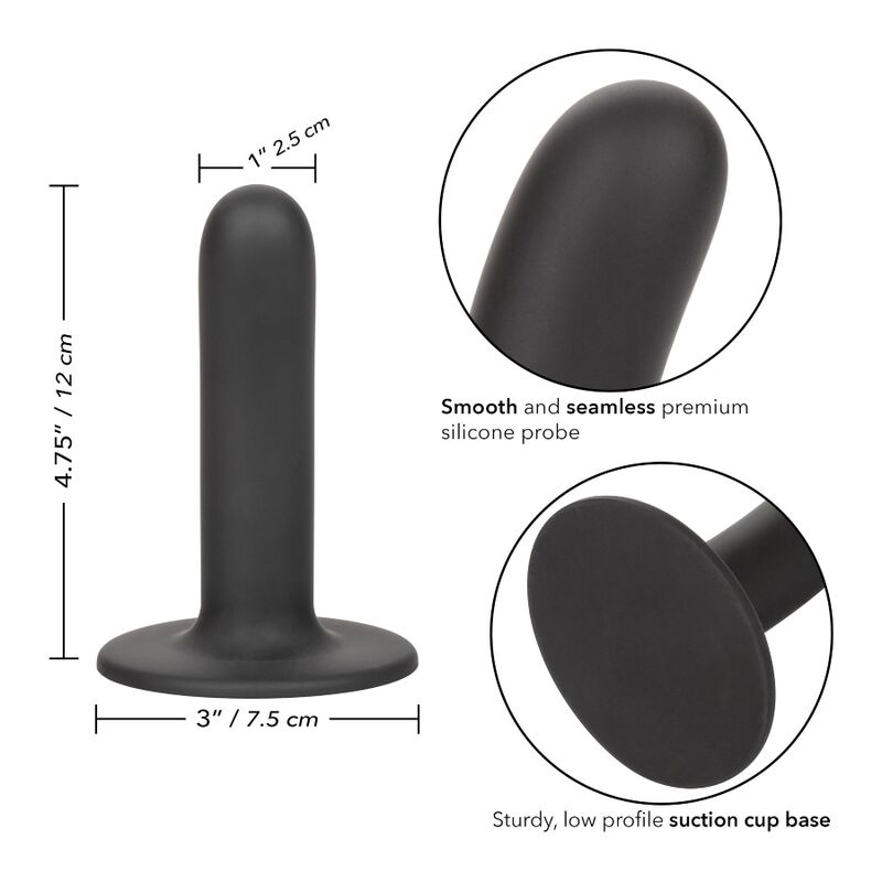 Dildo Slät 12 cm Svart