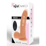 dildo med thrusting- och pulserande funktion, 19,5 cm lång