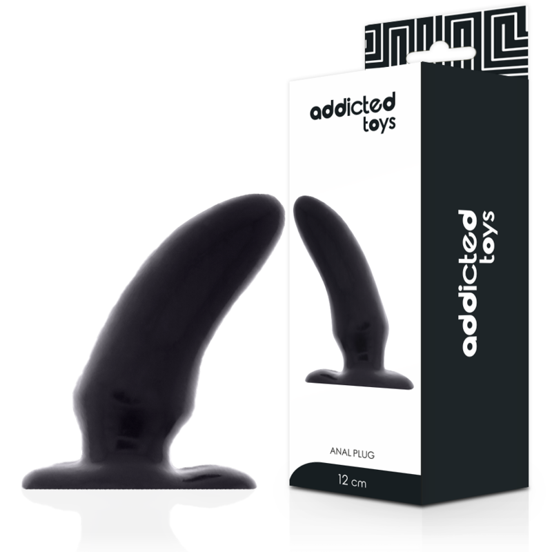 Buttplug Spot 12 cm i svart färg från Addicted Toys