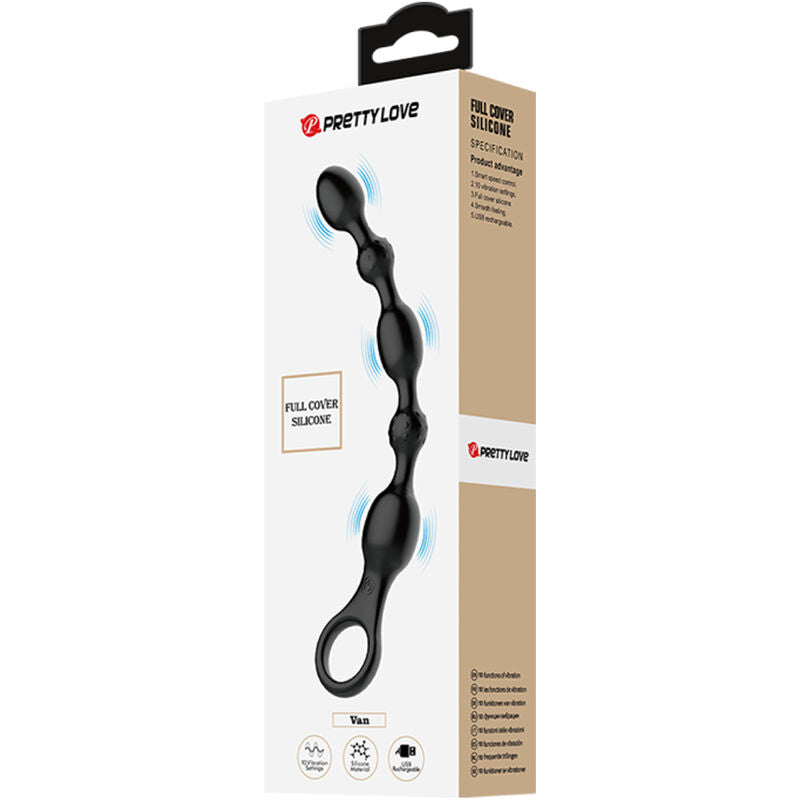 uppladdningsbara analkulor med vibration och tio program