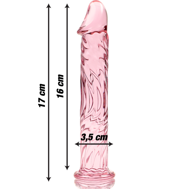 Dildo 'No. 12' i Borosilikatglas 17 cm