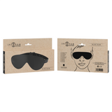 ögonbindel i veganskt läder med justerbart band