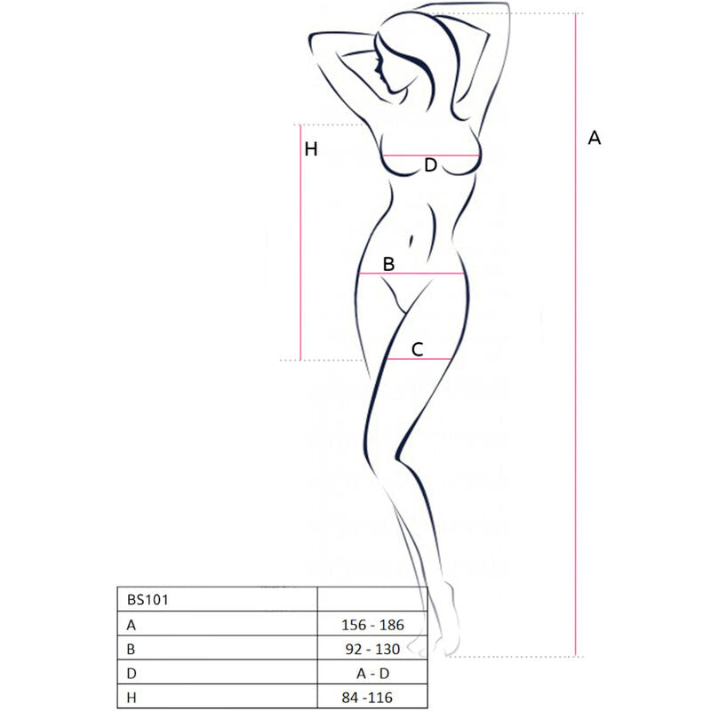 Bodystocking 'BS101' Elastisk