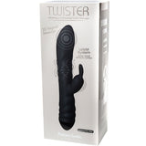 Twister Vibrator och Rotator Rabbit Svart