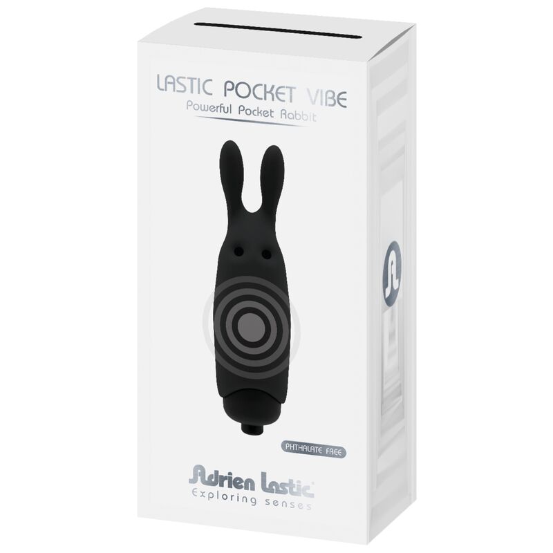 Pocket Rabbitvibrator Lila/Rosa/Svart