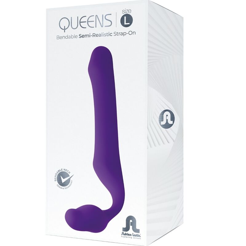Queens Strap On Flexibel Lila Storlek L