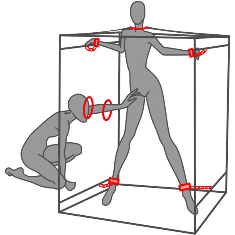BDSM-Cabin 'L' med Handfängsel och Fläktar