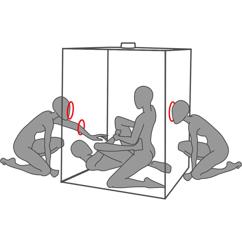 BDSM-Cabin 'L' med Handfängsel och Fläktar