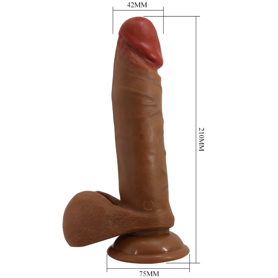 Dildo Thrusting och Vibrerande 21 cm