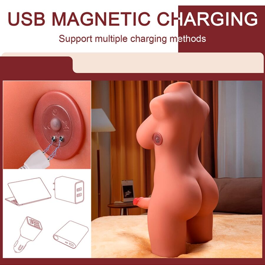 Masturbator 'Miah' Realistisk Torso Thrusting