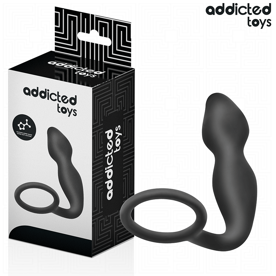 Buttplug med ring i silikon variant 2 från Addicted Toys