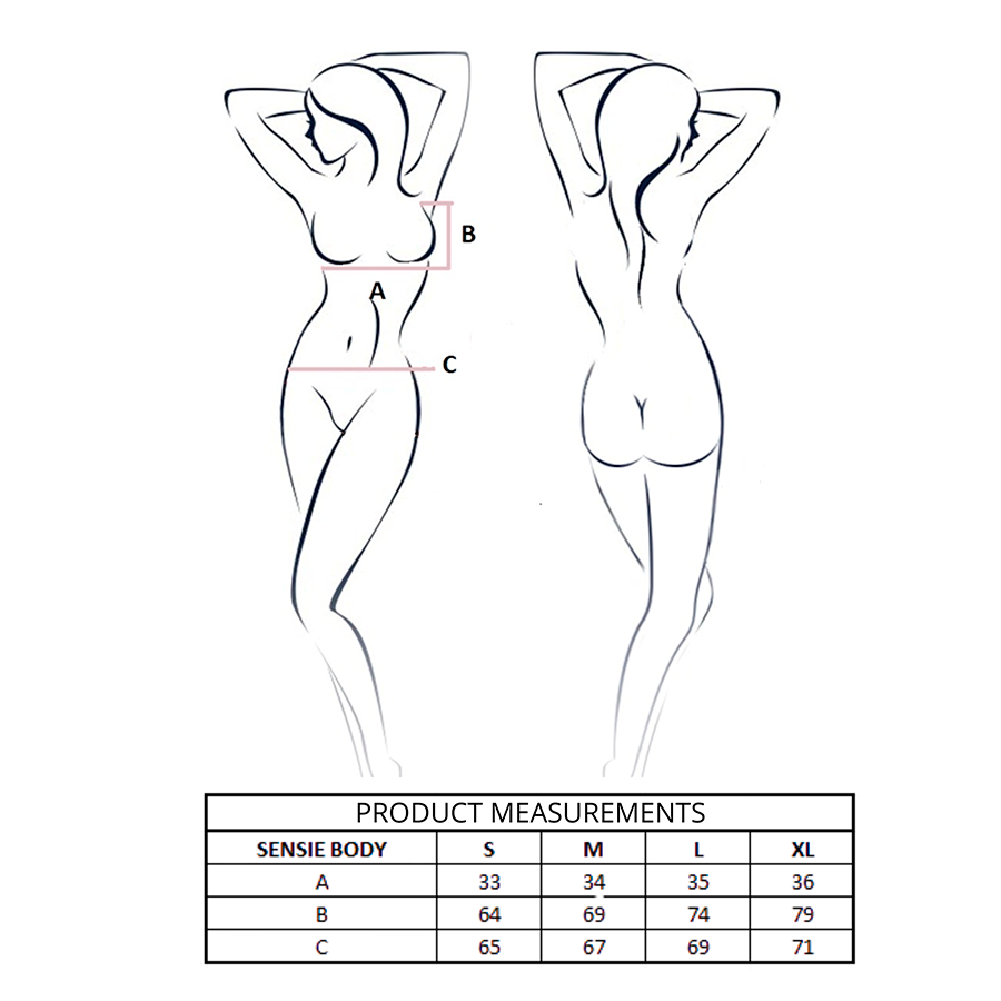 Body 'Sensie' i Satinlook