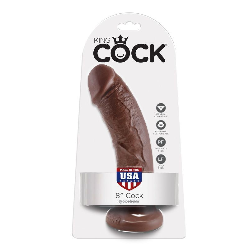 Dildo Realistisk 20,3 cm Brun/Beige
