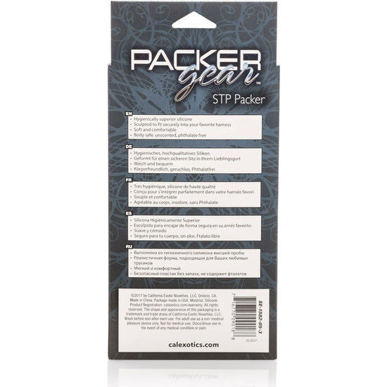 packer i mjukt beige silikon med stå-och-kissa-funktion