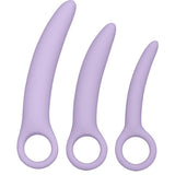 Vaginalt Dilatorset i Silikon 3 Delar Lila
