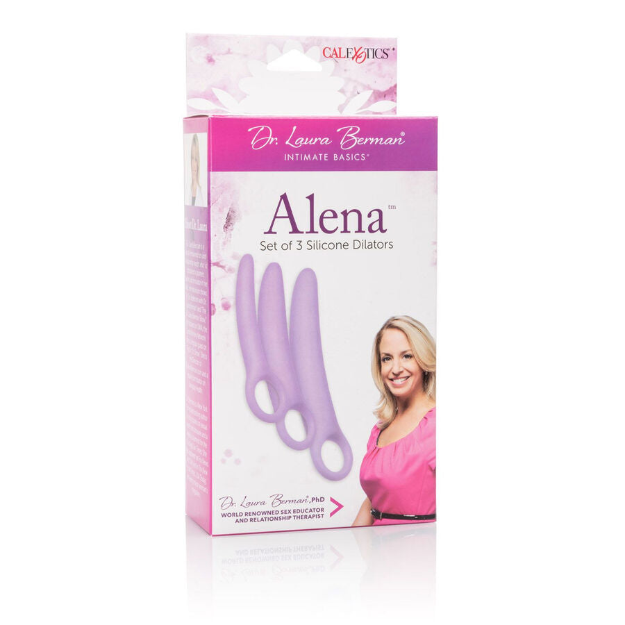 Vaginalt Dilatorset i Silikon 3 Delar Lila