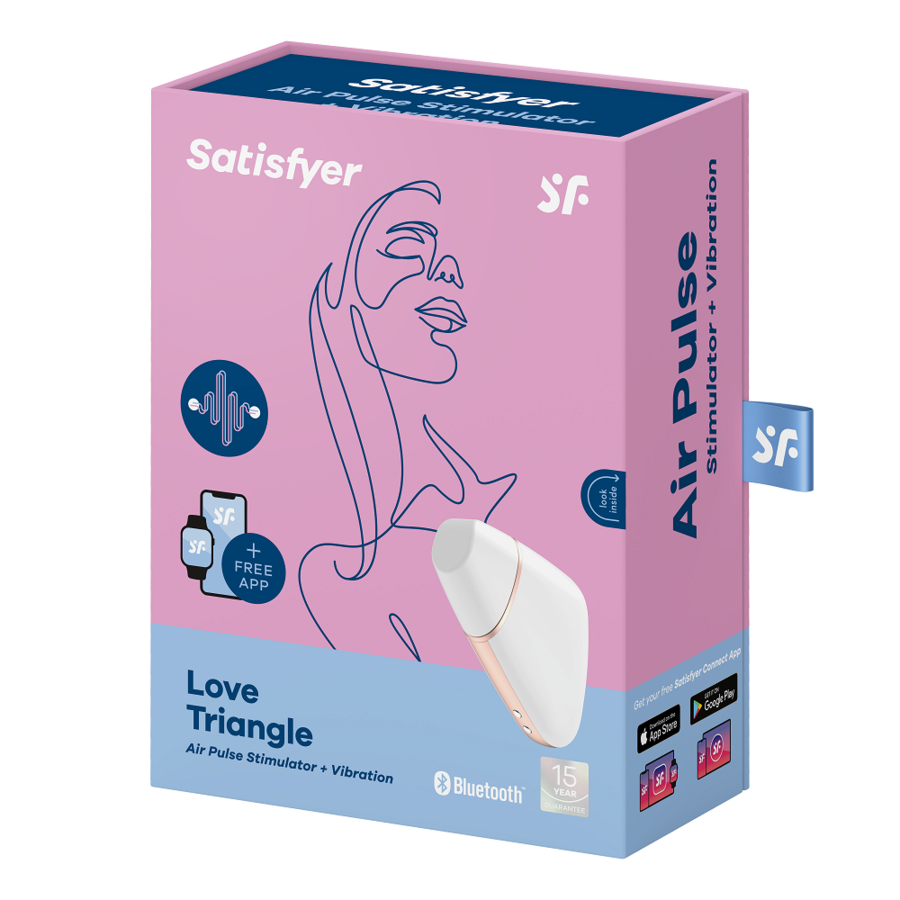 Lufttrycksvibrator 'Love Triangle' Appstyrd