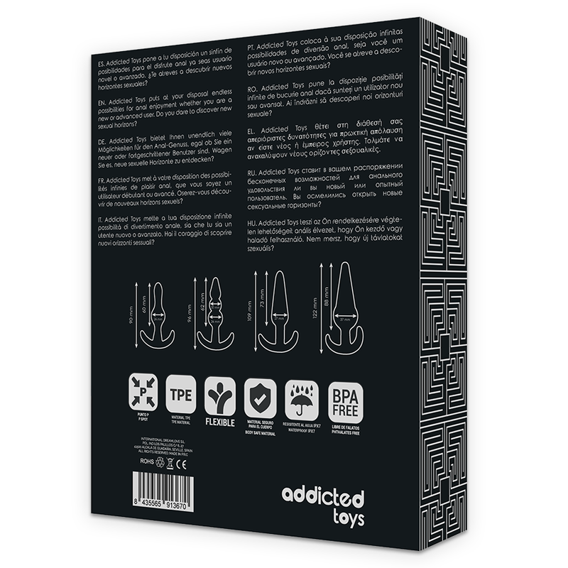 Set med Fyra Buttplugs i Silikon