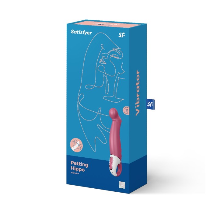 g-punktsvibrator i lila design med 12 program och böjd topp