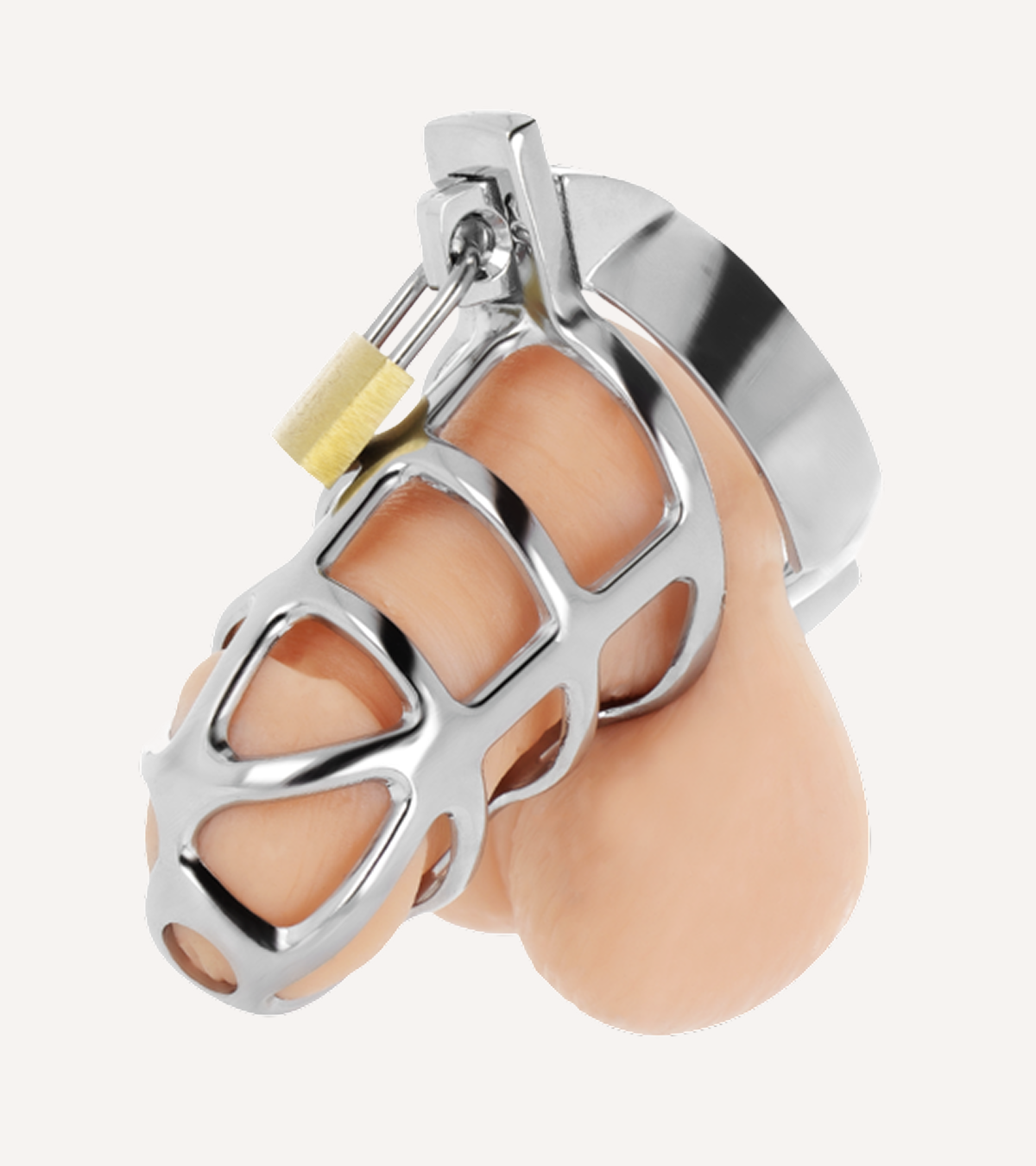 Penisbur Silver Lock i Metall Storlek S